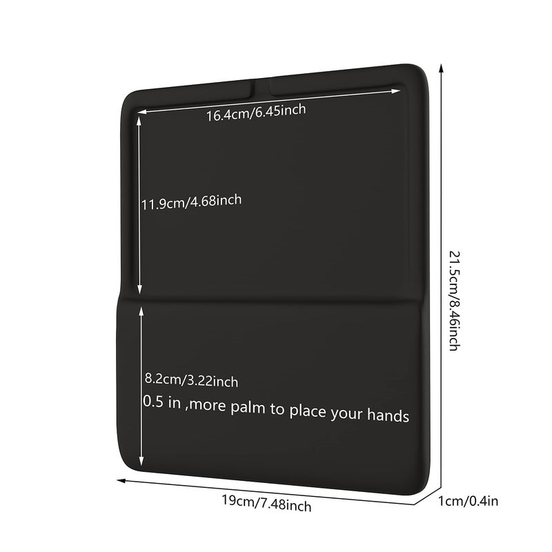 HONKID Wrist Rest for Magic Trackpad 2(MJ2R2LL/A, A1535), Wrist Rest Relieve Pain & Fatigue, Black - Image 5